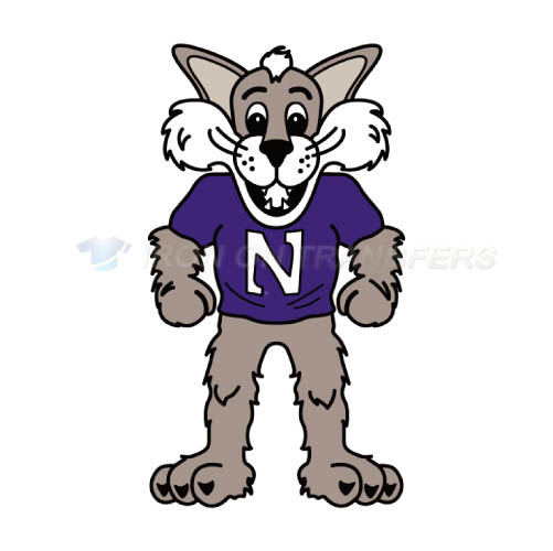 Northwestern Wildcats Logo T-shirts Iron On Transfers N5701 - Click Image to Close